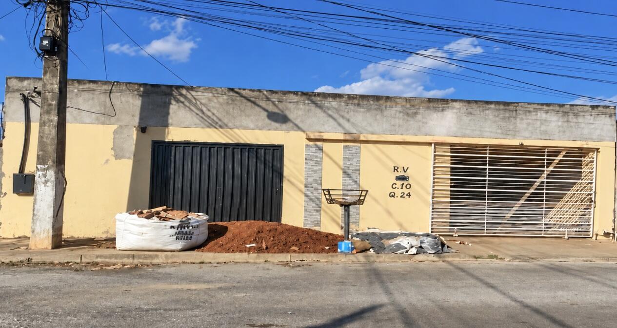 Casa em Cuiabá, Bairro Três Barras, Rua V (lt. 10 Da Qd. Qr-24) Bairro Três Barras, MT. Área: 36.89m2