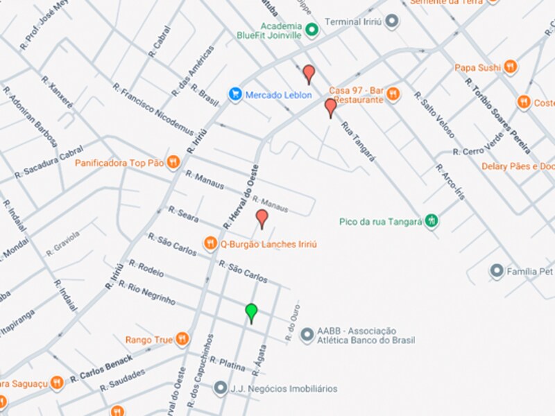 Apartamento em Joinville, Saguaçu, Rua Água Marinha 540 Apartamento 204 (bloco A) Com Uma Vaga De Garagem, 8. Condomínio Resid Saguaçu, SC. Área: 101.77m2