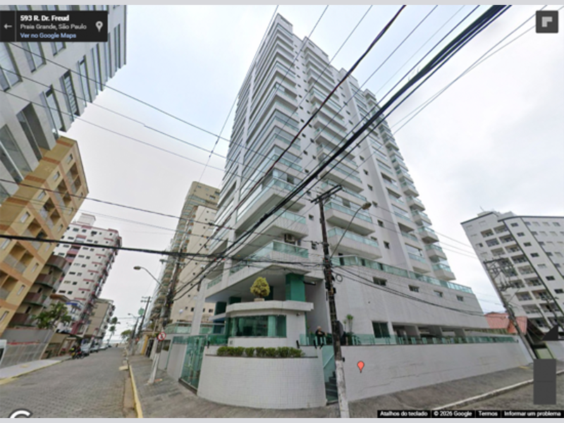 Apartamento em Praia Grande, Ocian, Rua Guimarães Rosa 145 Edifício Residencial Rio D’ouro Xii Ocian, SP. Área: 129.275m2