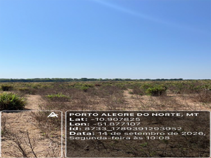 Terreno em Porto Alegre do Norte, Situado No Lugar Denominado Fazenda Jatobazinho V, MT.