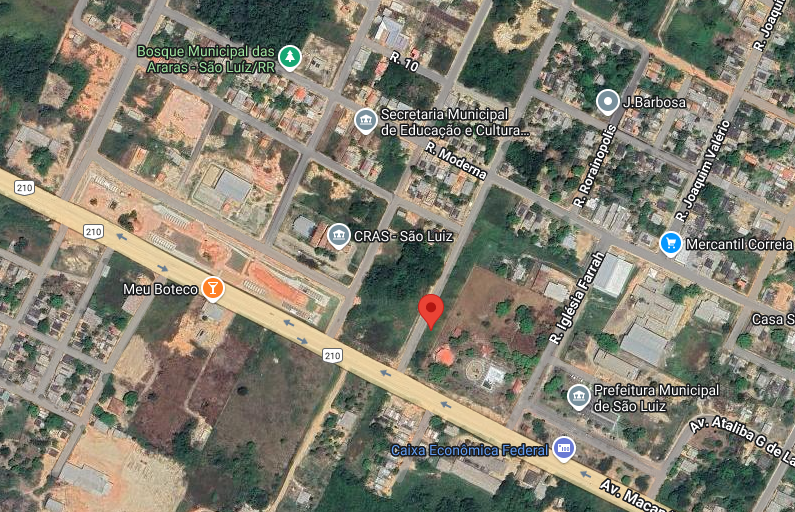 Terreno em São Luiz, Centro, Av. Macapá, Br-210 (lt. 425 Da Qd. 4-a – Setor 04) S/n Centro, RR. Área: nullm2