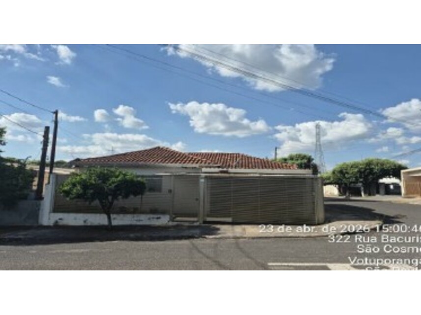 Casa em Votuporanga, São Cosme, Rua Bacuris 321 - Casa (parte do Lote 1 da Quadra 31) - São Cosme, SP. Área: 117.7m2