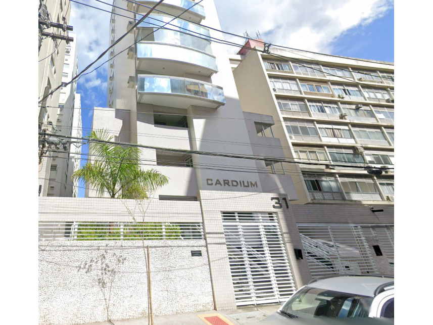 Apartamento em Santos, Boqueirão, Rua Doutor Artur Porchat de Assis 31 - Apartamento n° 21 (2° andar), Edifício Residencial Cardium, com direito a 4 vagas de garagem descritas como Box de Garagem nº 21. - Boqueirão, SP. Área: 214.35m2