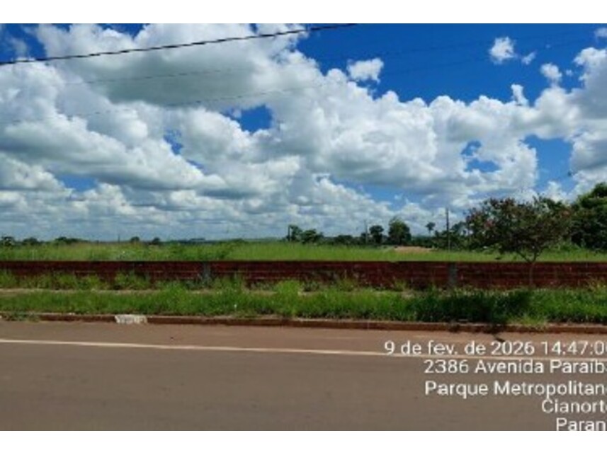 Terreno em Cianorte, Parque Metropolitano, Avenida Paraíba 2310 - Terreno (Lote 01 da Quadra 02) - Parque Metropolitano, PR. Área: 2605.71m2