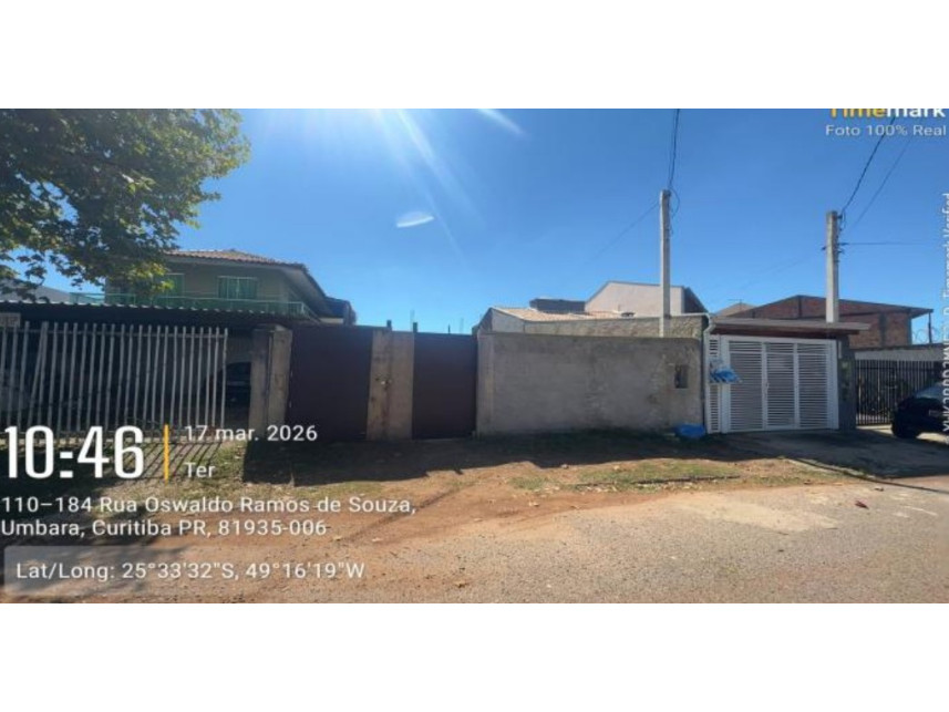 Terreno em Curitiba, Umbará, Rua Oswaldo Ramos de Souza 141 - Terreno (Lote 02 da Quadra 02), Planta Moradias Fratelli II - Umbará, PR. Área: 140m2