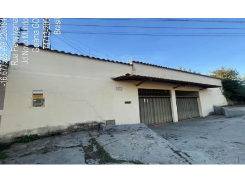 Casa em Goiânia, Jardim Novo Mundo, Rua Pensilvânia s/nº - Casa nº 01 (parte do Lote 25 Quadra 100) - Jardim Novo Mundo, GO. Área: 163.75m2