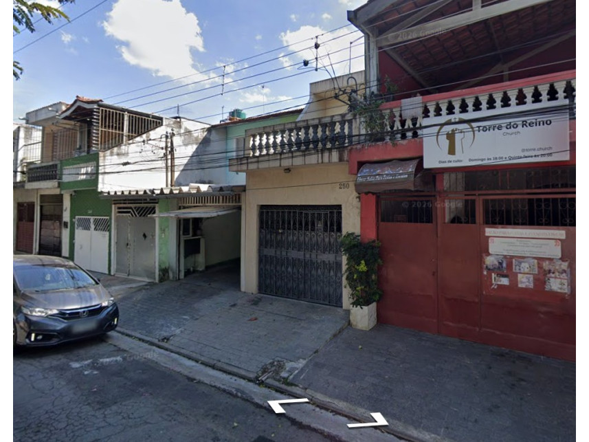 Casa em Taboão da Serra, Parque Pinheiros, Rua Adriano Félix 250 - Casa (Parte do lote nº 01 da Quadra 75). - Parque Pinheiros, SP. Área: 113.17m2