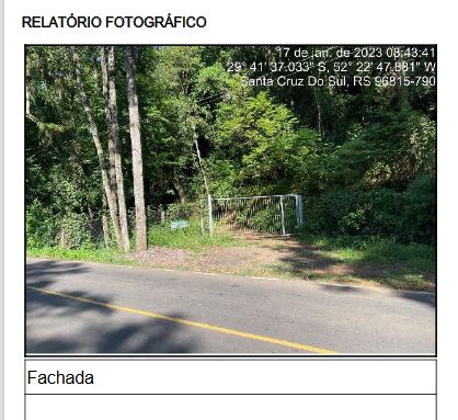 Terreno em Santa Cruz do Sul, Country, Travessa Dona Leopoldina, Lt 05, RS. Área: 20000m2