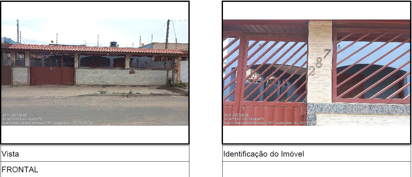 Casa em Campos dos Goytacazes, Goitacazes, Rua HÉLio Gomes Monteiro, N. 287, Qd G, Lt 2, RJ. Área: 244.44m2