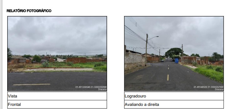 Terreno em Dracena, Jardim Brasilandia, Rua Aluisio Azevedo, N. Sn, Qd 22, Lt 13, SP. Área: 125m2