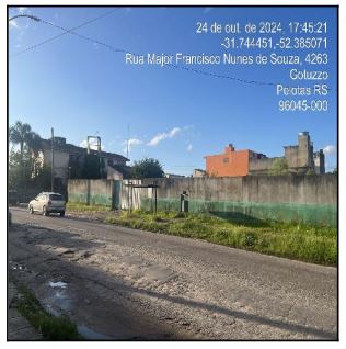 Terreno em Pelotas, Fragata, Rua Major Francisco Nunes De Souza, N. 4274, Vila Do Prado, RS. Área: 678.78m2