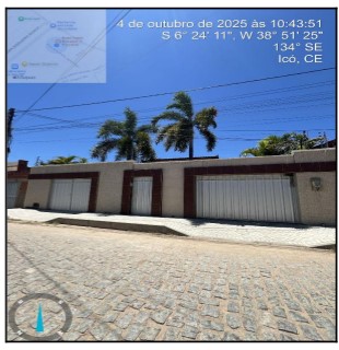 Casa em Icó, Novo Centro, Rua Jairo Almeida Alencar, N. 1261, CE. Área: 263.05m2