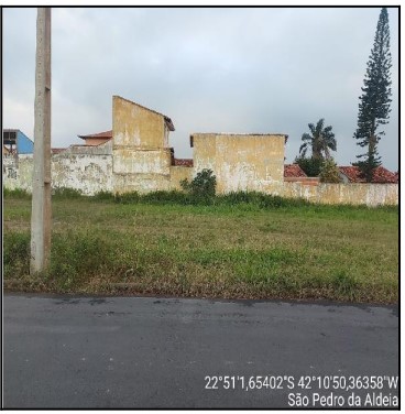 Terreno em São Pedro da Aldeia, Praia Linda, Rua Dos Carangueijos, N. S/N, Qd I, Lt 10, RJ. Área: 600m2