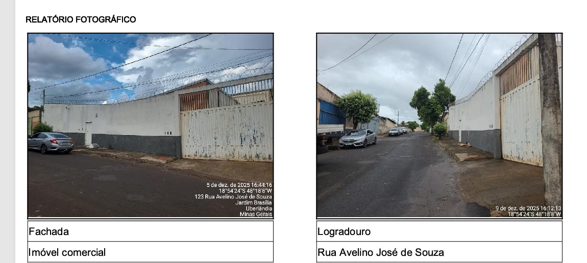 Loja em Uberlândia, Jardim Brasilia, Rua Avelino Jose De Souza, N. 146, Qd U, Lt 05 E 06 - Fazenda Do Salto, MG. Área: 495.67m2