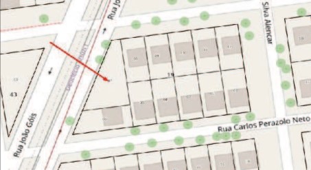 Terreno em Dourados, Jardim Deoclecio Artuzzi Ii, Rua Manoel Domingos Da Silva (Antiga Rua Da14), N. 1360, Qd 19, Lt 07, MS. Área: 363.15m2