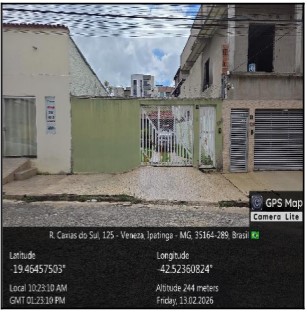 Casa em Ipatinga, Veneza, Rua Caxias Do Sul, N. 130, Qd 138, Lt 15-A, MG. Área: 72.17m2
