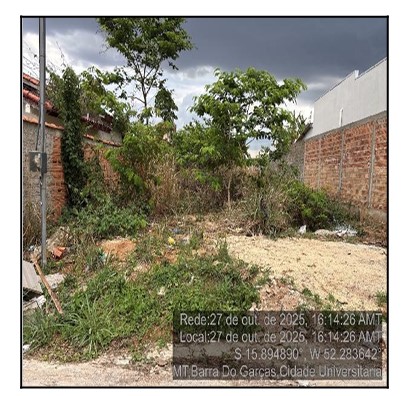Terreno em Barra do Garças, Loteamento Cidade Universitaria, Rua N, Qd 17, Lt 31, MT. Área: 250m2