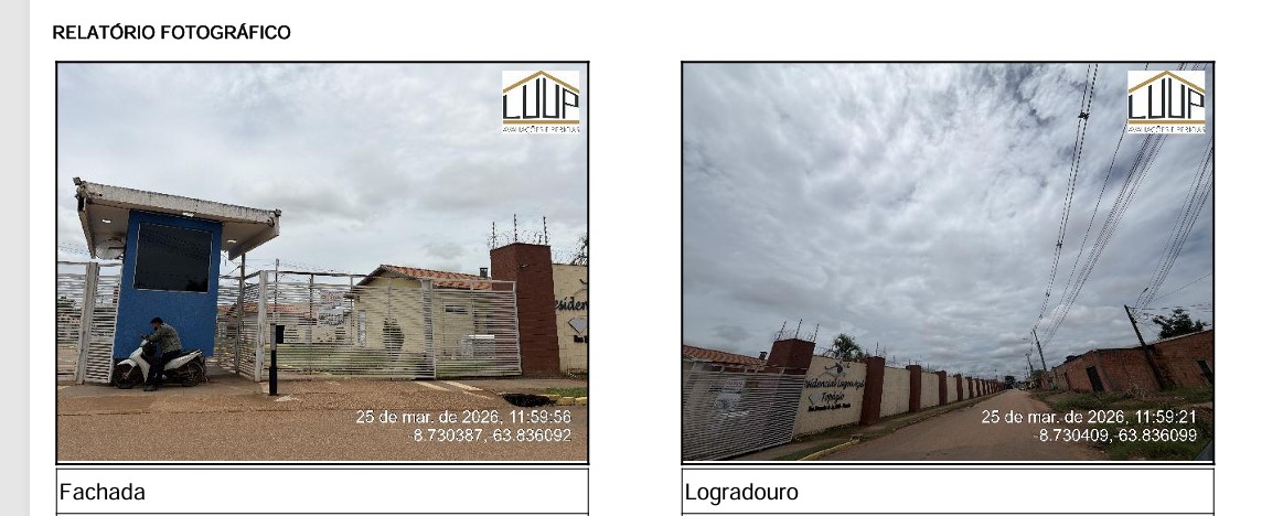 Casa em Porto Velho, Planalto, Rua Ernandes Indio, N. 6803,, Qd 543 Lt 2429, Un 5,Cond Lagoa Azul T, RO. Área: 52m2