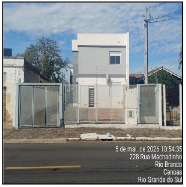 Apartamento em Canoas, Rio Branco, Rua Machadinho, N. 118, Apto 201, Bl A, RS. Área: 44.38m2