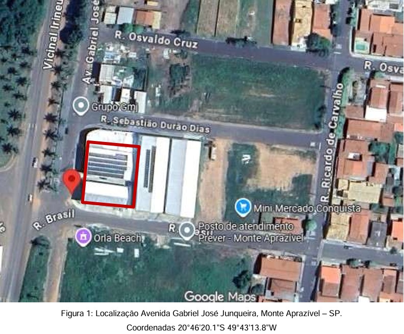 Comercial em Monte Aprazível, Jardim Residencial Das Palmeiras, Rua Gabriel Jose Junqueira, N. 63, Qd B, Lt 13, Lt 14 E Lt 15, SP. Área: 465.46m2