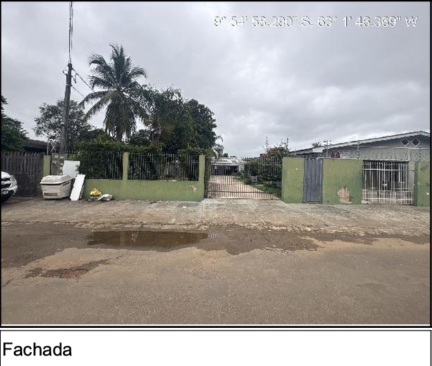 Casa em Ariquemes, Setor 02, Rua Pioneiro André Ribeiro, N. 00, Qd 02, Lt 01/A, Bl C, St 01, RO. Área: 143.69m2