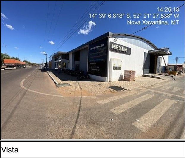 Galpão em Nova Xavantina, Setor Nova Brasília, Avenida Araés (Antiga Avenida 01), N. 689, Qd 03, Lt 1 E 3, MT. Área: 996m2 Galpão em Nova Xavantina, Setor Nova Brasília, Avenida Araés (Antiga Avenida 01), N. 689, Qd 03, Lt 1 E 3, MT. Área: 996m2