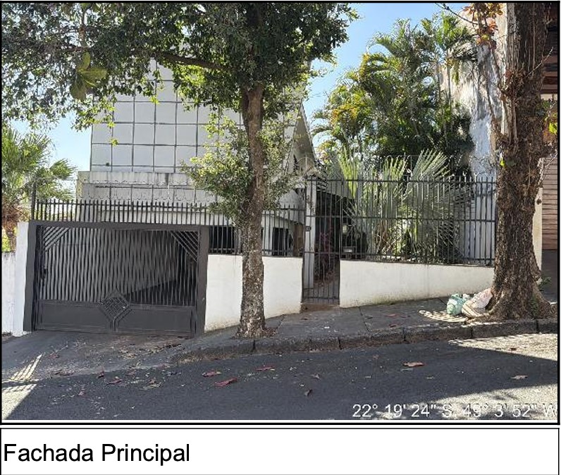 Casa em Bauru, Vila Silva Pinto, Rua Benjamin Constant, N. 4-61, Qd M, Lt 08, SP. Área: 255.9m2 Casa em Bauru, Vila Silva Pinto, Rua Benjamin Constant, N. 4-61, Qd M, Lt 08, SP. Área: 255.9m2