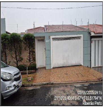 Casa em Ribeirão Preto, Residencial E Comercial Palmares, Rua Jaime Jose Do Nascimento Feitosa, N. 637, Lt 23 Qd 15, SP. Área: 126.15m2