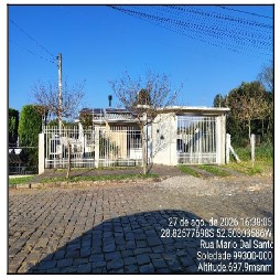 Casa em Soledade, Missões, Rua Mario Dal Santo, N. 471, Lt 001e Qd D, RS. Área: 112.9m2