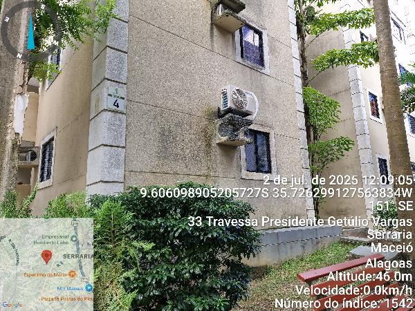 Apartamento em Maceió, Serraria, Travessa Pres Get Vargas 2 Antiga Rua Projeto, N. 500, Apto 401, Bl Iv, AL. Área: 50.35m2