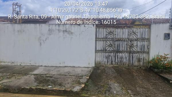 Casa em Capanema, Almir Gabriel, Rua Santa Rita, N. S/Nº, Lt 03, Qd 05,, PA. Área: 72.21m2