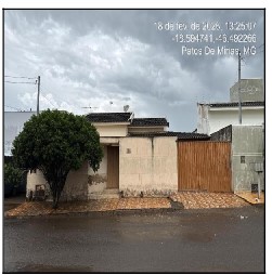 Casa em Patos de Minas, Jardim Panoramico, Rua Adelio Faria, N. 108, Lt 21 Qd 04, MG. Área: 69.93m2