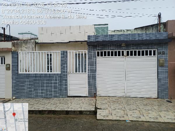Casa em Altinho, Lot Altinense Ii, Avenida Homero Maria Silva, N. Sn, Lt 38 Qd B, PE. Área: 115m2