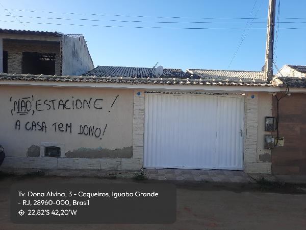 Casa em Iguaba Grande, Coqueiros, Rua Dona Alvina, N. 160, Cs 01 Lt B-7 Qd A, RJ. Área: 57.29m2