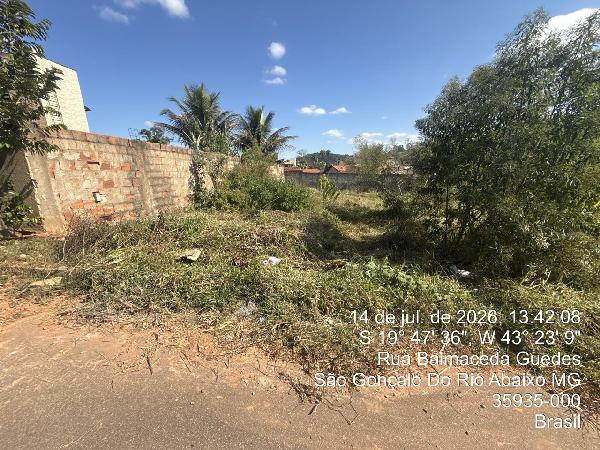 Terreno em São Gonçalo do Rio Abaixo, Pq Dos Bandeirantes, Rua 7, N. Sn, Lt 03 Qd 04, MG. Área: 265.52m2