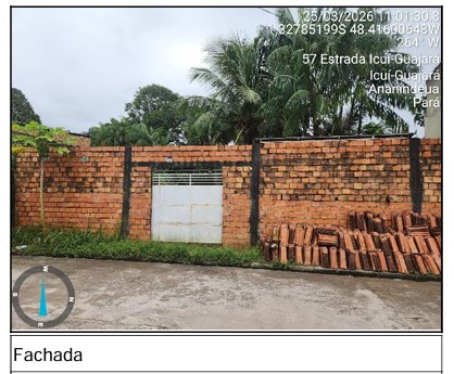 Casa em Ananindeua, Icui-guajara, Rua Espiríto Santo, N. Sn, Lt 54, PA. Área: 70m2 Casa em Ananindeua, Icui-guajara, Rua Espiríto Santo, N. Sn, Lt 54, PA. Área: 70m2