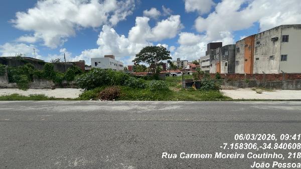 Terreno em João Pessoa, Jardim Cidade Universitaria, Rua Professora Carmen Moreira Coutinho, N. Sn, Lt L Qd 80, PB. Área: 320m2