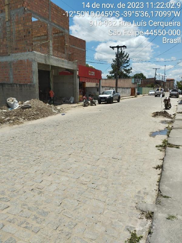 Terreno em São Felipe, Centro, Rua Luiz Cerqueira, N. Sn, Desmembrado Sitio Sobradinho, BA. Área: 2400m2