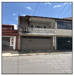 Casa em Guarulhos, Residencial Parque Cumbica, Rua Senador Nilo Coelho, N. 247, Qd H4 Lt 24, SP. Área: 167.33m2