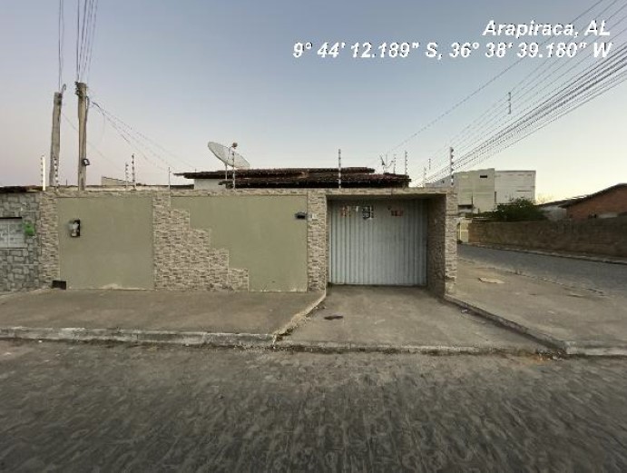 Casa em Arapiraca, Senador Arnon De Melo, Rua Maria De Lourdes De Oliveira, N. 94, Qd B / Lt 05, AL. Área: 121.86m2