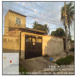 Casa em São Gonçalo, Monjolos, Rua Estado De Nebrasca, N. 121, Cs 01, RJ. Área: 85.75m2