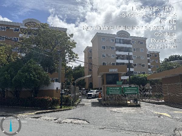 Apartamento em Recife, Cordeiro, Rua Antonio Valdevino Costa, N. 280, Apto 202, Bl 15.29, PE. Área: 68.16m2