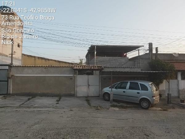 Casa em São Gonçalo, Amendoeira, Rua Teofilo Braga, N. 464, Cs 01, RJ. Área: 44.8m2