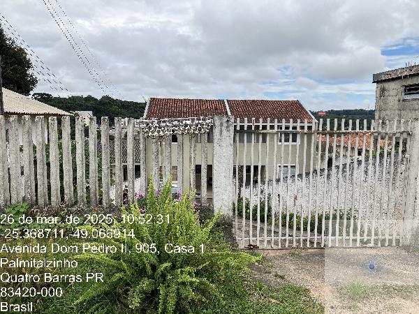 Casa em Quatro Barras, Centro, Avenida Dom Pedro Ii, N. 905, N 01, Qd 02-C ResidÊNcia 1, PR. Área: 67.79m2