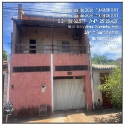 Casa em Pirassununga, Jardim Sao Valentim, Rua Joao Vieira Sardinha, N. 553, Lt 03 Qd 06, SP. Área: 26.18m2