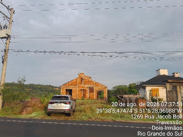 Terreno em Dois Irmãos, Travessao, Rua Jacob Boll, N. 1273, Lt 3222 Qd 172, RS. Área: 2040m2