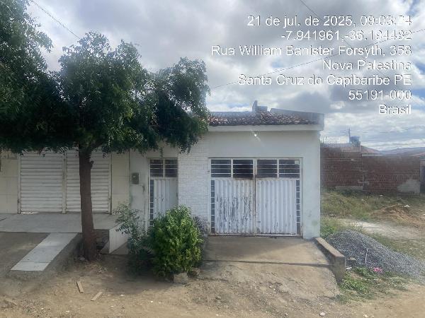 Casa em Santa Cruz do Capibaribe, Malaquias Cardoso, Rua William Banister Forsyth, N. 427,, PE. Área: 80m2
