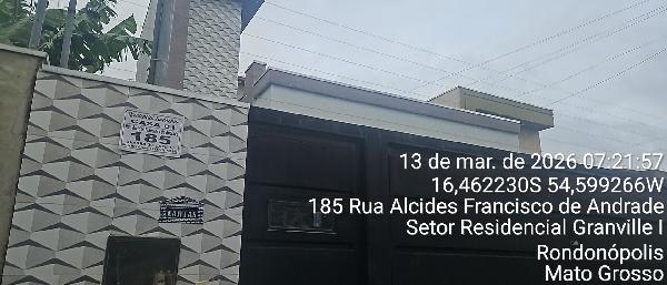 Casa em Rondonópolis, Setor Residencial Granville I, Rua Alcides Francisco De Andrade, N. 185, Cs 01, MT. Área: 108.86m2