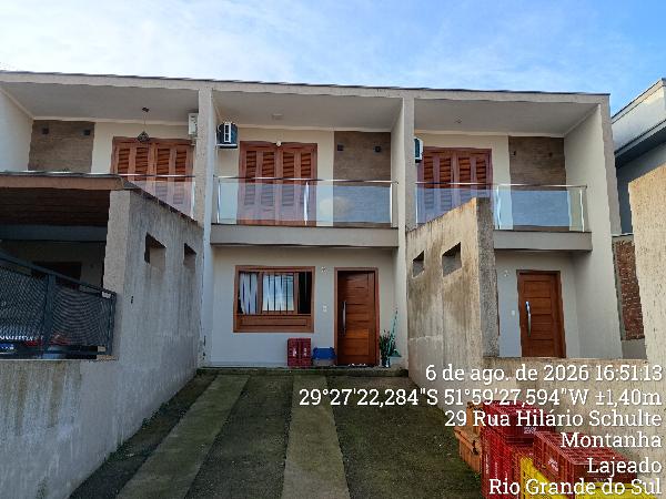 Sobrado em Lajeado, Montanha, Rua Hilario Schulte, N. 29, Sobrado 02, RS. Área: 83m2