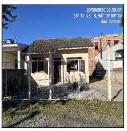 Casa em São Gabriel, Jardim Primavera, Rua Amabile Pascotin, N. 35, Lote 26, Quadra B, RS. Área: 63.03m2